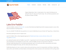 Tablet Screenshot of lakeeriepaddler.com